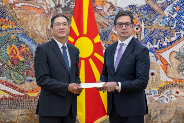 Pendarovski receives credentials of new Vietnamese Ambassador Do Hoang Long