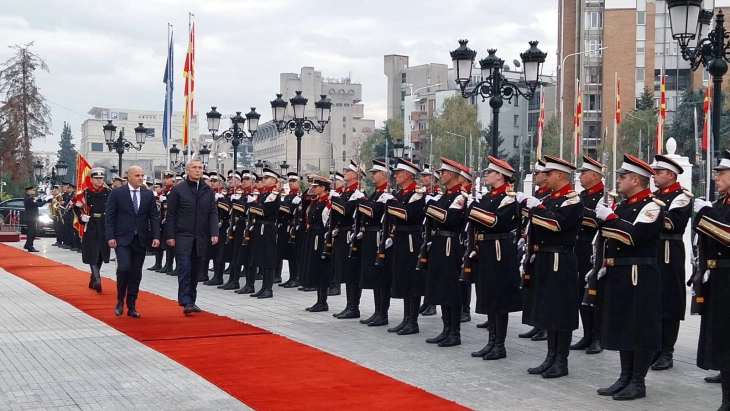 NATO Secretary General Stoltenberg holds tête-à-tête meeting with PM Kovachevski after welcoming ceremony