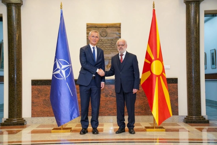 Xhaferi and Stoltenberg voice expectation that North Macedonia will soon join EU