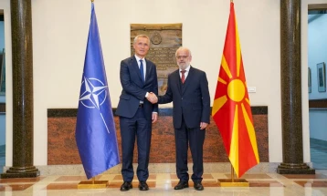 Xhaferi and Stoltenberg voice expectation that North Macedonia will soon join EU