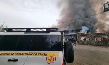 Активен пожарот во тетовско Фалише 