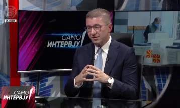 Мицкоски: Кога ВМРО-ДПМНЕ ќе биде дел од владата, постои опција да го напушти договорот за добрососедство