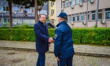 Министерот за внатрешни работи Оливер Спасовски во посета на СВР Битола