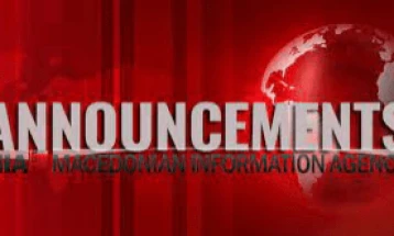 MIA Announcements — North Macedonia