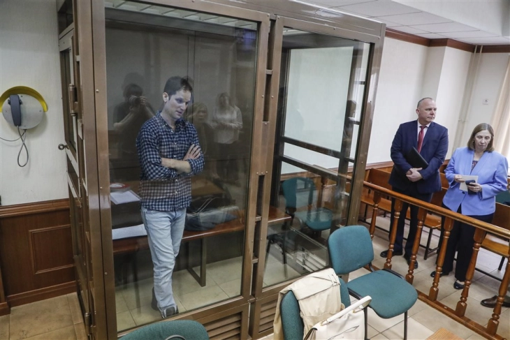 Gjykata ruse e vazhdoi arrestimin e korrespondentit të Uollstrit xhurnal , Gershkoviç