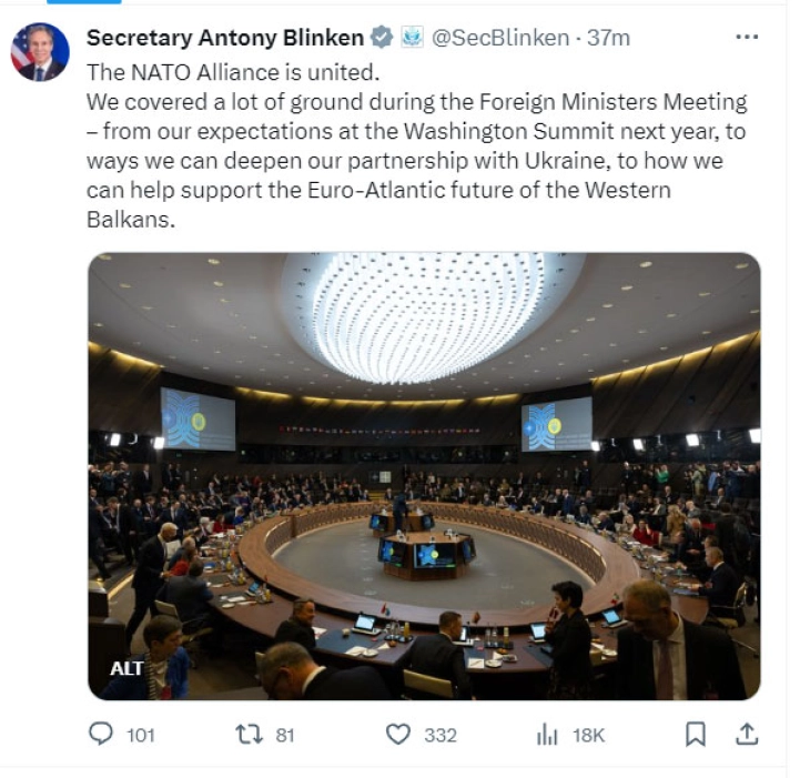 Блинкен: Разговаравме и за поддршката на Западен Балкан на евроатлантскиот пат
