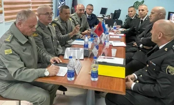 Takim i përfaqësuesve ushtarak të Kosovës dhe Shqipërisë  për avancimin e bashkëpunimit