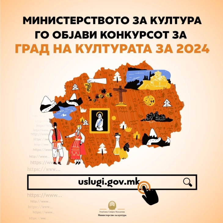Министерството за култура го објави конкурсот за Град на културата за 2024 година