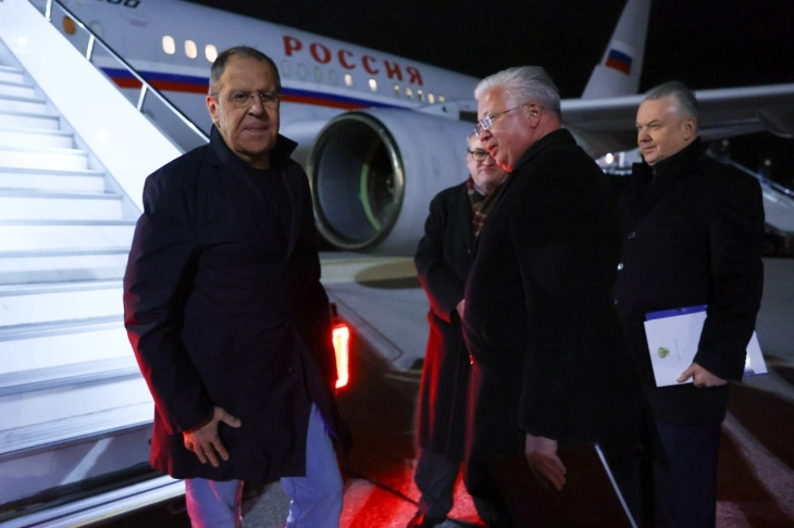 Lavrov arrives in Skopje