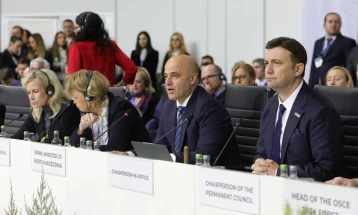 Kovaçevski: Të gjithë në OSBE kemi nevojë për paqe, stabilitet, historia do të na gjykojë për veprat tona