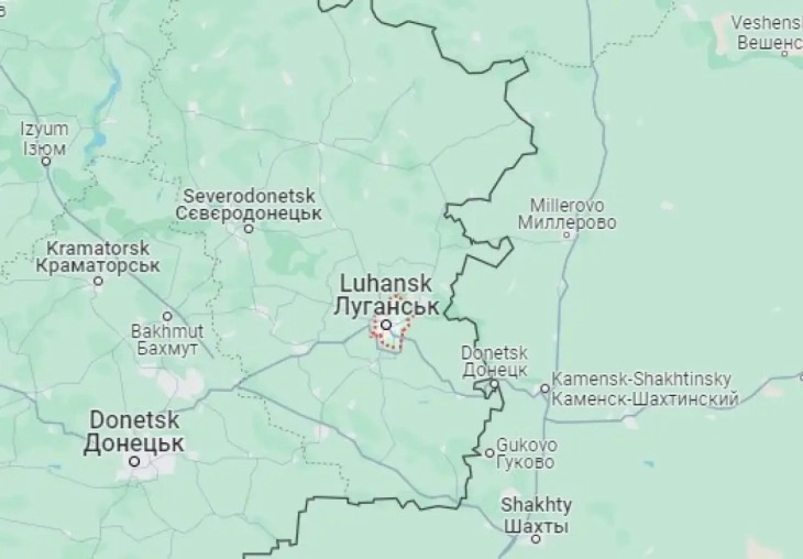 Украина соопшти дека нападнала нафтена постројка во градот Луганск, окупиран од Русија