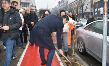 Со садење на 150 дрвца се обновуваат дрворедите на булеварите во Струмица