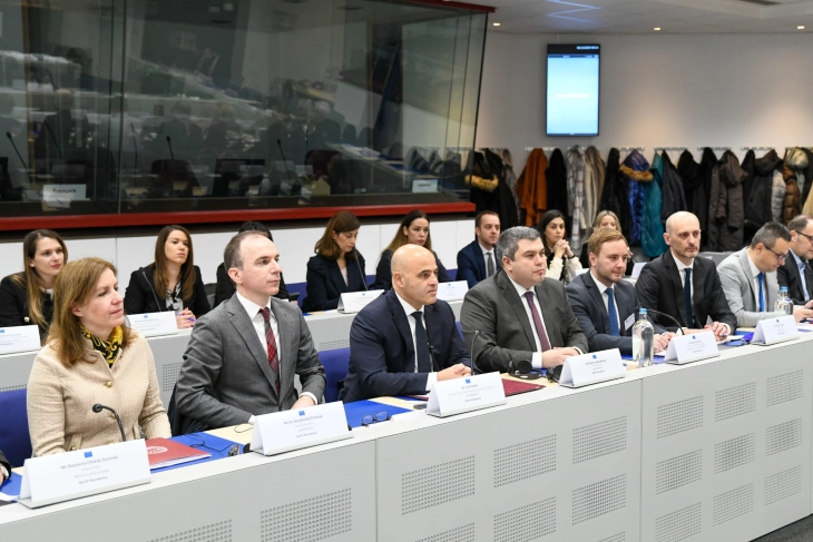 Kovaçevski në Bruksel: Vazhdimi i rrugës evropiane do të sjellë zhvillim të intensifikuar ekonomik