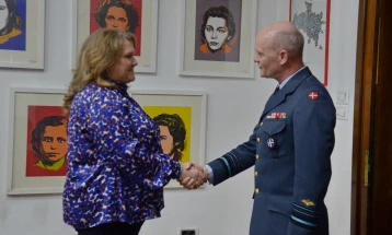 Petrovska meets NATO Defense College Commandant, Lieutenant General Nielsen