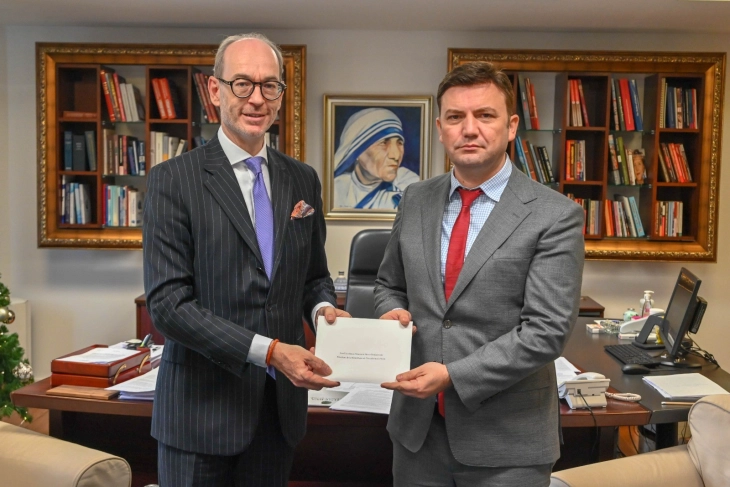 Османи ги прими копиите од акредитивните писма на новоименуваните амбасадори на Луксембург, Норвешка и на Латвија