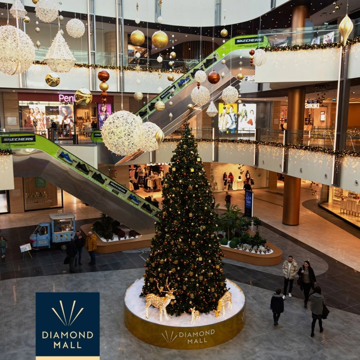 Започнува предновогодишна програма во Дајмонд мол наменета за сите возрасти