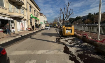 Заврши изградбата на пешачките конзоли од плоштадот „Слобода“ до хотелот „Оаза“ во Штип