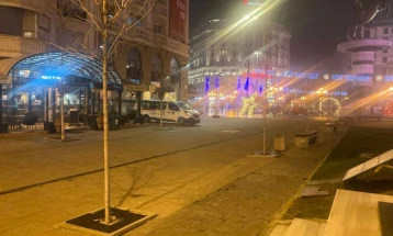 Patrulla të përforcuara policore në qendër të Shkupit