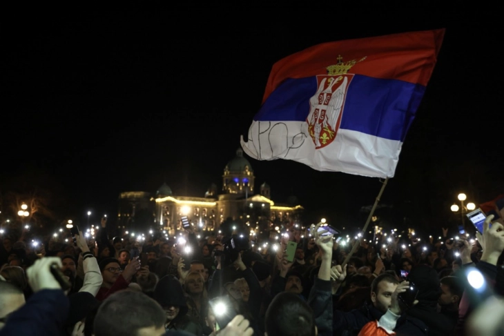 Kërkesat e përsëritura të protestës së tetë në Beograd