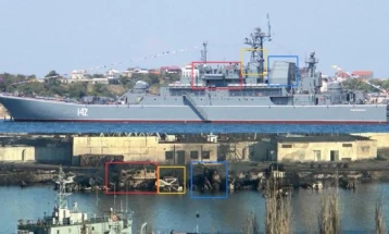 Шојгу го информирал Путин за оштетениот руски десантен брод, Зеленски  изразил благодарност до неговите сили за акцијата