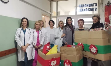 „Недела на дарување“ од децата од градинката за децата во болницата во Куманово