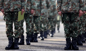 Свеченост за прием на нови 150 професионални војници во  Армијата