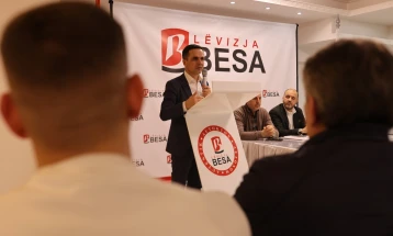 Lëvizja BESA mbajti kuvendin e degës në Çair, kryetar zgjidhet Astrit Iljazi