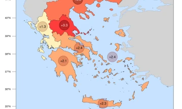 Декември беше најтопол во изминатите 15 години во четири грчки региони