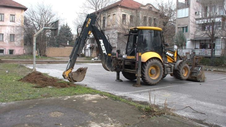 Во штипската населба Осми Ноември се гради нов паркинг