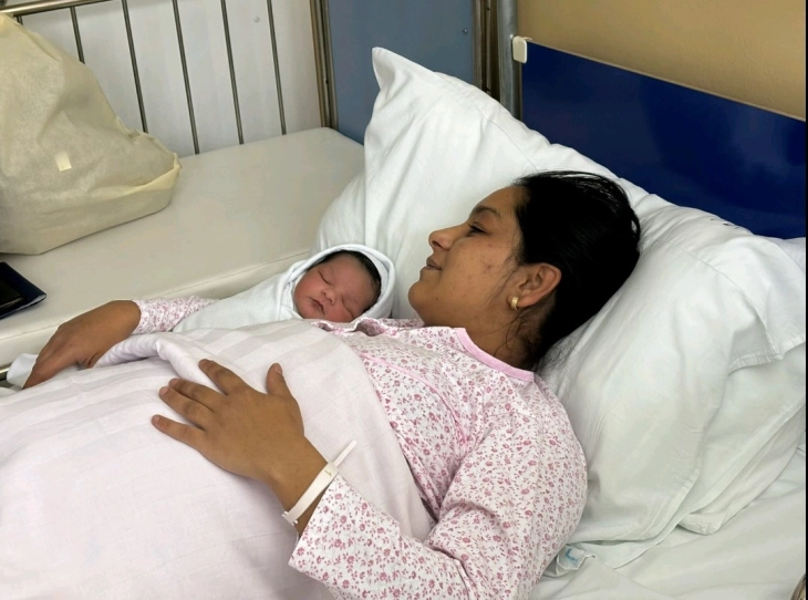 Во Велес се роди првото бебе - машко во 2024 година 