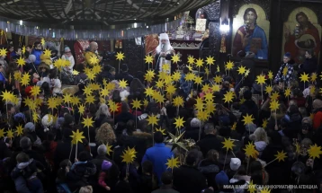 Believers celebrate Badnik, Orthodox Christmas Eve
