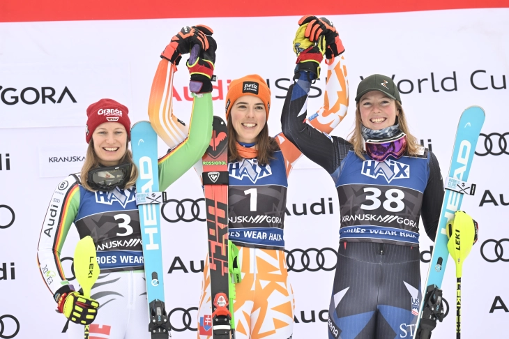 Vlhova and Feller win World Cup slaloms, Shiffrin goes out