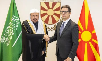 President Pendarovski meets Saudi Speaker Muhammad Al ash-Sheikh