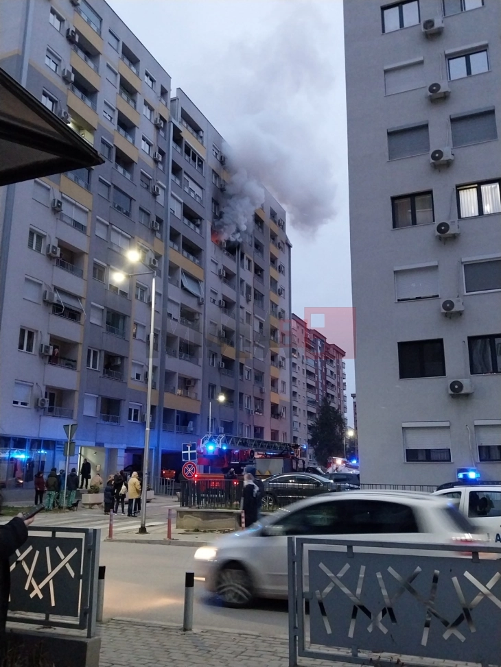 Едно лице настрада во пожар во скопски Аеродром