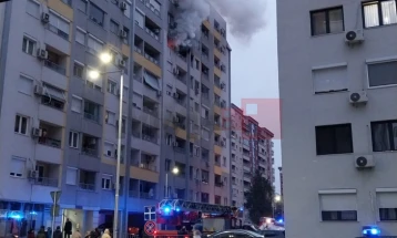 Едно лице настрада во пожар во скопски Аеродром