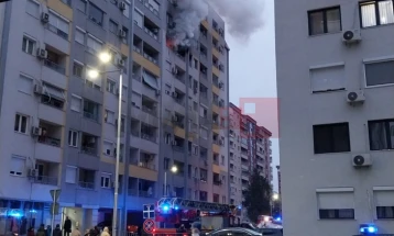 Një person pësoi në zjarrin në Aerodrom të Shkupit