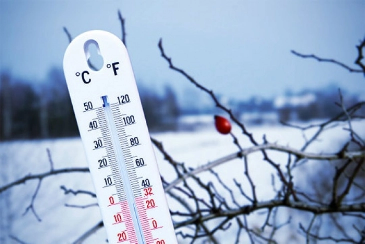 Најниската температура измерена утрово - 8 степени, во текот на денот до 9 степени
