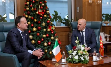 Kovachevski – Varadkar: Ireland is strong partner and supporter to North Macedonia’s EU integration