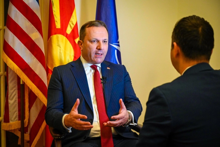 Spasovski: US visit in the spirit of advancing relations and strengthening cooperation