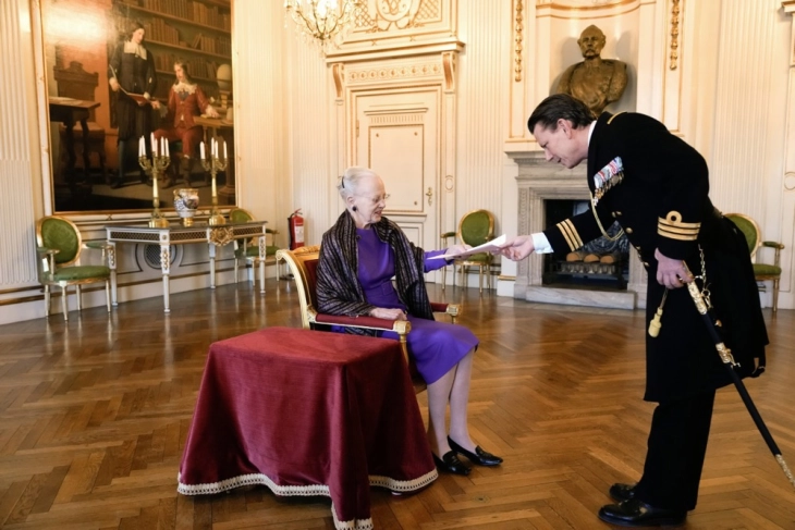 Данскиот престолонаследник Фредерик ќе биде прогласен за нов крал по абдицирањето на кралицата Маргарета Втора