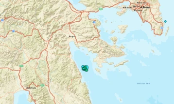 Земјотрес со јачина од 4,8 степени регистриран на грчкиот полуостров Пелопонез