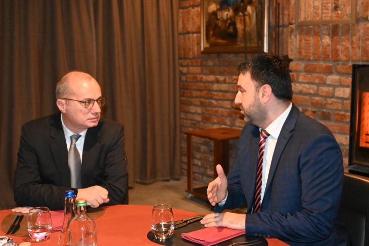 Udhëheqësia e PDE në takim më ministrin e Punëve të Jashtme të Shqipërisë, Igli Hasani