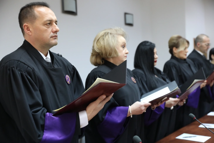 Новоизбраните судии во Апелациониот суд Скопје дадоа свечена изјава пред Судскиот совет