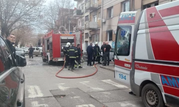 Një person u lëndua në shpërthimin e bombolës në qendër të Kumanovës