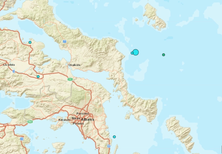 Tërmet me intensitet prej 4,6 ballë sipas Rihterit në afërsi të ishullit grek Evia