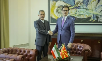President Pendarovski receives credentials of new Iranian Ambassador Irvash