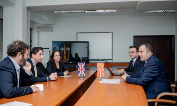 Minister Shaqiri meets with British Ambassador Lawson and British Council Director Sears