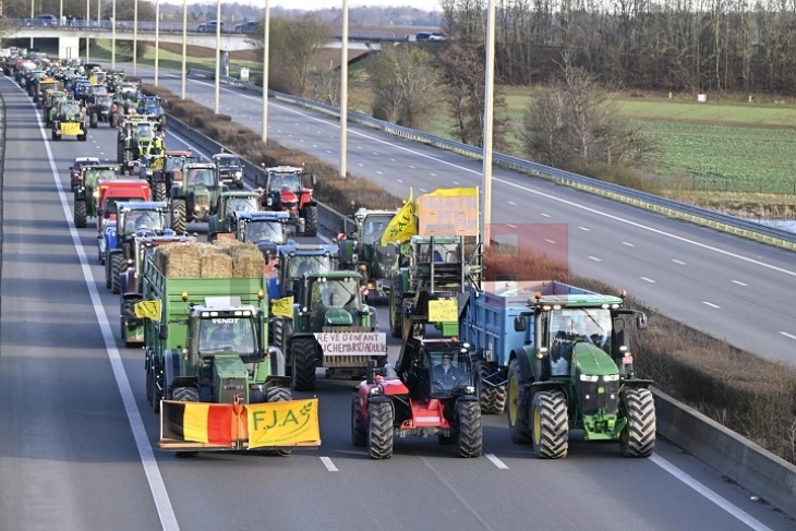 Përpara protestës së nesërme të bujqve në Bruksel, vazhdojnë bllokadat bujqësore në të gjithë Belgjikën