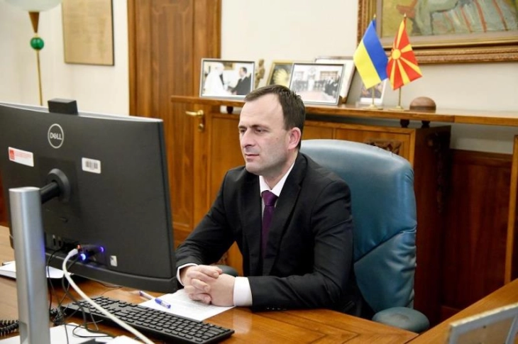 Онлајн средба Митрески – Стефанчук: Северна Македонија и Украина ќе продолжат да соработуваат и да се поддржуваат и на патот кон ЕУ