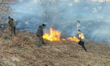 Dy zjarre në Parkun kombëtar Mali Sharr, njëri është jashtë kontrollit